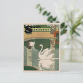 ホワイトスワン文字 ポストカード (スタンド正面)