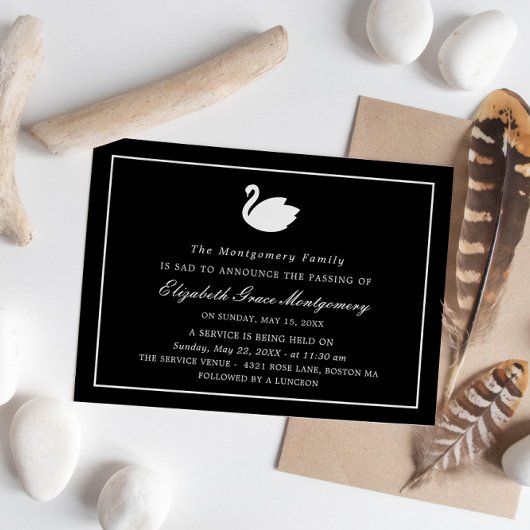 ホワイトスワン – ブラックメモリアル発表 招待状