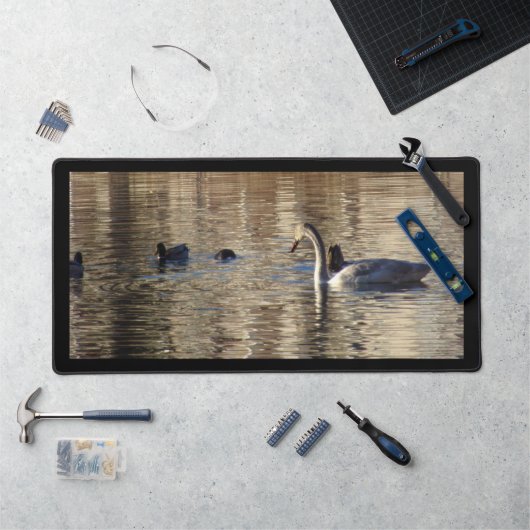 ホワイトスワン・マラード・ダックス・マット デスクマット (ワークステーション)