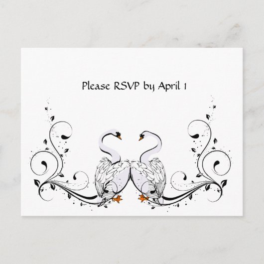 ホワイトスワンRSVP インビテーションポストカード (正面)