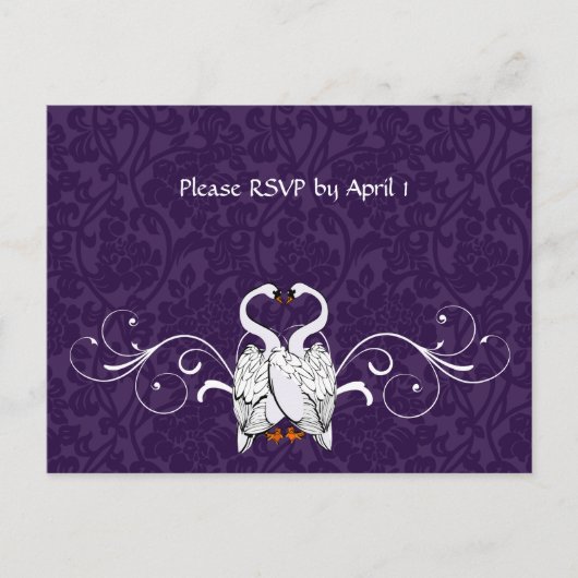 ホワイトスワンRSVP インビテーションポストカード (正面)