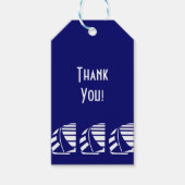 ホワイトセイロツオンブルーカスタムラベル ギフトタグ (正面)