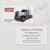 ホワイトセミトラックドライバー 名刺 (正面/裏面)