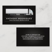 ホワイトセミトラック | ドライバ | 物流輸送 名刺 (正面/裏面)