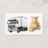 ホワイトセミトラック | ボックスの移動 名刺 (正面)