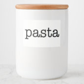 ホワイトセラミックスキッチンキャニスタホーム食品貯蔵 フードラベル (正面)