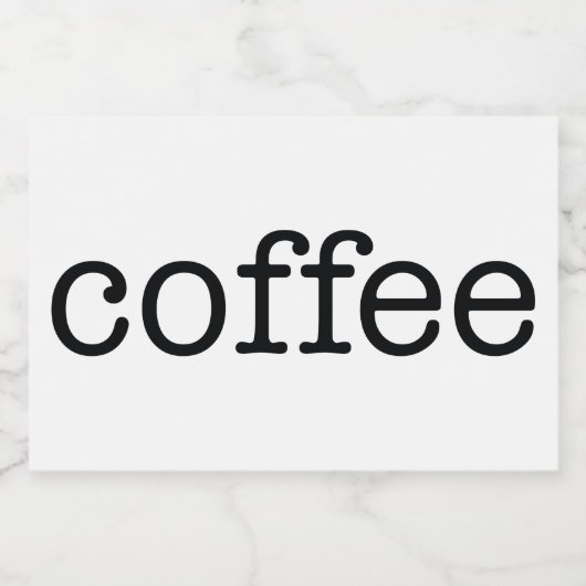 ホワイトセラミックスキッチンキャニスタホーム食品貯蔵 フードラベル (シングルラベル)