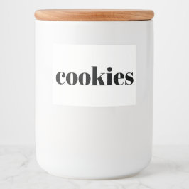 ホワイトセラミックスキッチンキャニスタホーム食品貯蔵 フードラベル