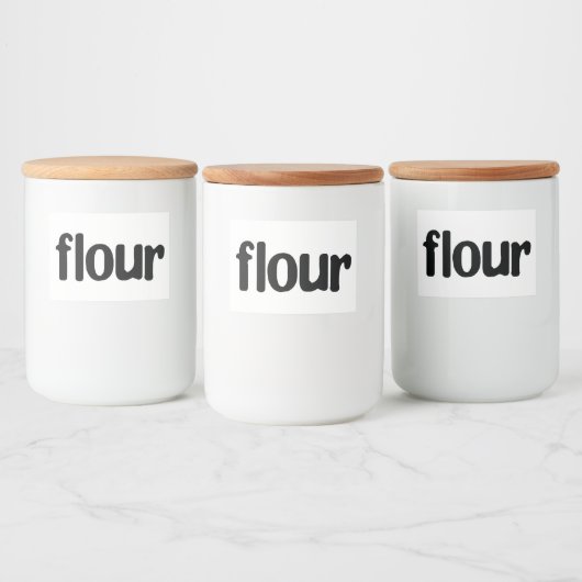 ホワイトセラミックスキッチンキャニスタホーム食品貯蔵 フードラベル (ボトル)