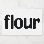 ホワイトセラミックスキッチンキャニスタホーム食品貯蔵 フードラベル (シングルラベル)