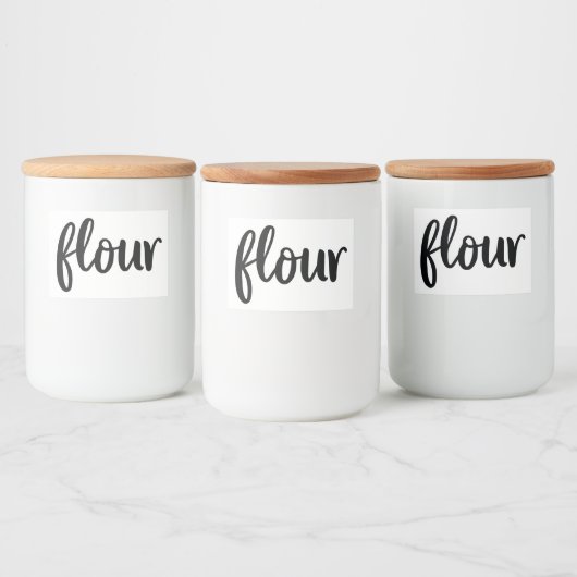 ホワイトセラミックスキッチンキャニスタホーム食品貯蔵 フードラベル (ボトル)