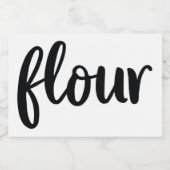 ホワイトセラミックスキッチンキャニスタホーム食品貯蔵 フードラベル (シングルラベル)