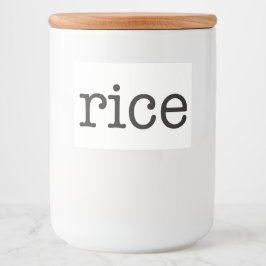 ホワイトセラミックスキッチンキャニスタホーム食品貯蔵 フードラベル