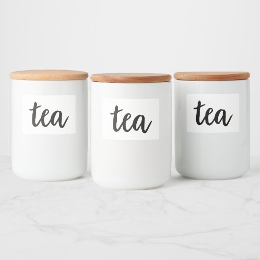 ホワイトセラミックスキッチンキャニスタホーム食品貯蔵 フードラベル (ボトル)