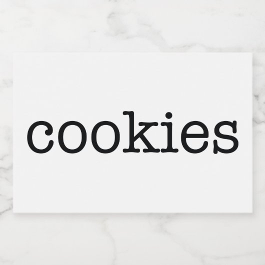 ホワイトセラミックスキッチンキャニスタホーム食品貯蔵 フードラベル (シングルラベル)