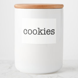 ホワイトセラミックスキッチンキャニスタホーム食品貯蔵 フードラベル