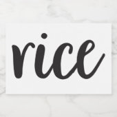 ホワイトセラミックスキッチンキャニスタホーム食品貯蔵 フードラベル (シングルラベル)