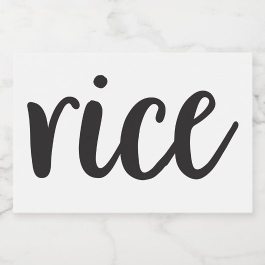 ホワイトセラミックスキッチンキャニスタホーム食品貯蔵 フードラベル (シングルラベル)