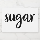 ホワイトセラミックスキッチンキャニスタホーム食品貯蔵 フードラベル (シングルラベル)