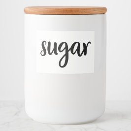 ホワイトセラミックスキッチンキャニスタホーム食品貯蔵 フードラベル