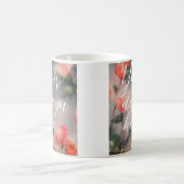 ホワイトセラミックマグモックアップ コーヒーマグカップ (中央)