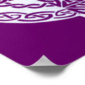 ホワイトセルティッククロスプリント ポスター (角)