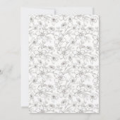 ホワイトセージ結婚ズ記念日招待状 招待状 (裏面)