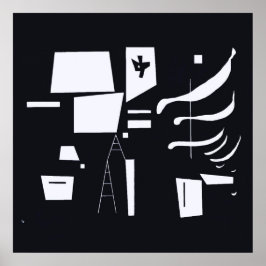 ホワイトソフトと懸命 – ワッシリーカンディンスキー ポスター