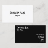 ホワイトソルトとブラックペッパー 名刺 (正面/裏面)