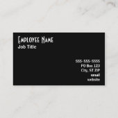 ホワイトソルトとブラックペッパー 名刺 (裏面)