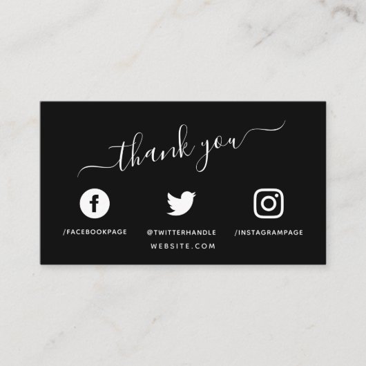 ホワイトソーシャルメディアアイコンQRコード感謝していユーザ エンクロージャーカード (正面)