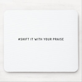 ホワイトソーシャルメディアハッシュラベルクリスチャンマウスパッド マウスパッド