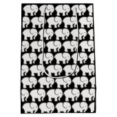 ホワイトゾウデザイン抱き枕 ミディアムペーパーバッグ (裏面)