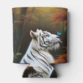 ホワイトタイガーこれらの愛する瞬間、クーラーボックス 缶クーラー (裏面)