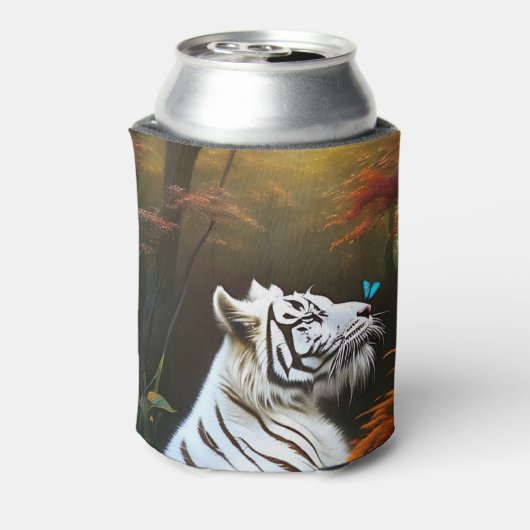 ホワイトタイガーこれらの愛する瞬間、クーラーボックス 缶クーラー (缶裏面)