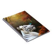 ホワイトタイガーこれらの愛する瞬間、ノートブック ノートブック (右側)