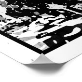 ホワイトタイガーのポスターカラフル- Tiger Head Artプリント ポスター (角)