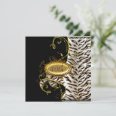 ホワイトタイガーの肌の誕生日パーティーへの招待 招待状 (スタンド正面)