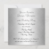 ホワイトタイガーの肌の誕生日パーティーへの招待 招待状 (裏面)