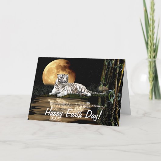 ホワイトタイガーアース・デイ絶滅危惧種カード シーズンカード (正面)