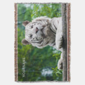 ホワイトタイガーカスタムスローブランケット スローブランケット (正面縦)