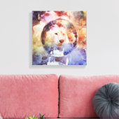 ホワイトタイガーグランジ キャンバスプリント (インサイチュ (リビング))