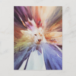 ホワイトタイガーグランジ ポストカード