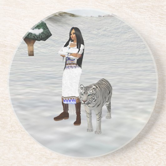 ホワイトタイガーコースター コースター (正面)