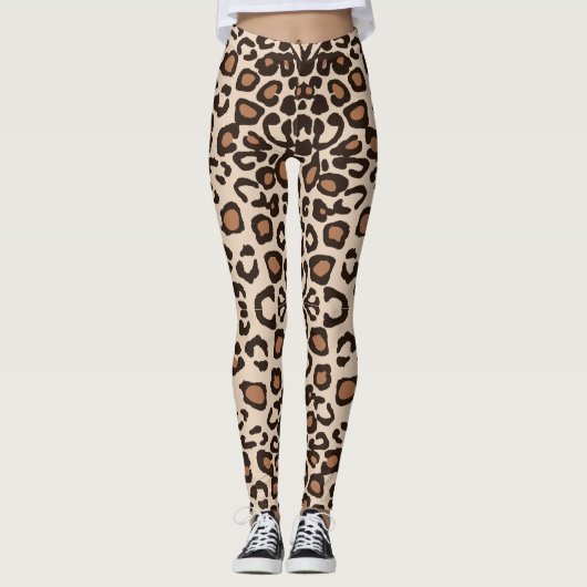 ホワイトタイガーサファリプリント レギンス (正面)