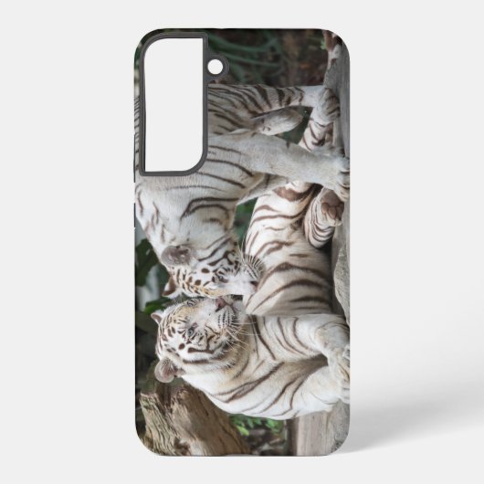ホワイトタイガースサムスンギャラクシーケース SAMSUNG GALAXYケース (裏面)