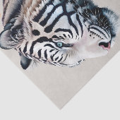 ホワイトタイガーストライプフローラアート 薄葉紙 (詳細)