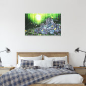 ホワイトタイガース キャンバスプリント (インサイチュ (寝室))