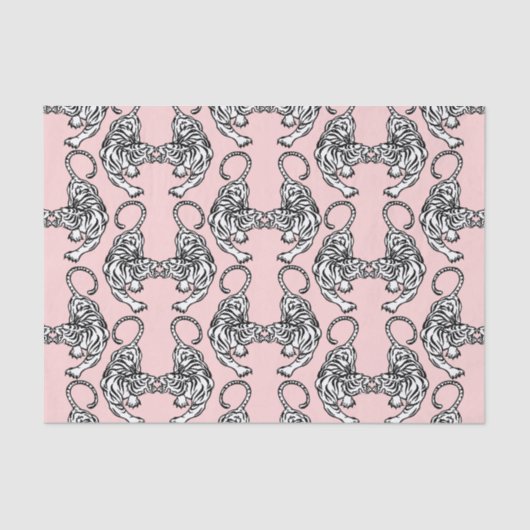 ホワイトタイガーティッシュペーパー 薄葉紙 (正面)