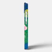 ホワイトタイガーポートレート(熱帯葉付き) Case-Mate iPhoneケース (裏面 / 左)